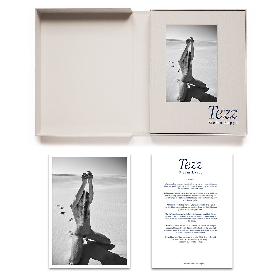 Book "TEZZ" in Collectors Box limited to 20 - AVAILABLE END OF JUNE